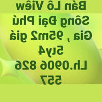 Bán Đất Khu Biệt Thự Đại Phú Gia, Diện Tích 303 M, Giá Hấp Dẫn 36 Triệu/M