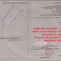 Giá Cực Sốc - Chính Chủ Cần Bán Gấp Lô Đất Biệt Thự Tại P.tam Phước, Tp Biên Hòa, Tỉnh Đồng Nai