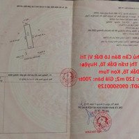 Chính Chủ Cần Bán Lô Đất Vị Trí Đẹp Tại Thị Trấn Đắk Tô, Huyện Đắk Tô, Kon Tum