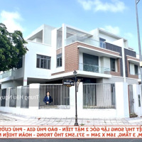 Biệt Thự Song Lập Góc 2 Mặt Tiền Đảo Phú Gia - Kđt Phú Cường. Lộ 20M, 16X24M, 3 Tầng, Đông Nam, Shc