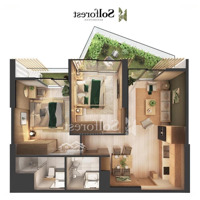 Bán Căn Hộ 2 Ngủ 2 Vệ Sinh , Ban Công Sân Vườn , 74M2 - Chung Cư Sol Forest Ecopark - Giá Chỉ 4 Tỷ*