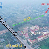 (Hiếm)Bán Đất Đấu Giá Đồng Phươm(Phúc Thọ) Lô Góc Mặt Tiền 30M View Công Viên Đường Rộng Hơn 8M