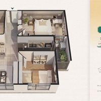 Bán Căn Hộ The Emerald 68, 2,798 Tỷ, 52.9M2, 2 Phòng Ngủ 1 Vệ Sinh Vĩnh Phú, Thuận An, Bình Dương