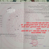 Chính Chủ Cần Bán Nhanh Lô Đất Vị Trí Đẹp Trong Chợ Số 8, Kim Long ,Huyện Tam Dương,Vĩnh Phúc