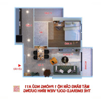 Ch 53M2 1 Phòng Ngủemerald Golf View Tầng Cao View Sân Golf Nội Thất Mới 100%, Miễn Phí Ql 6 Tháng Đầu