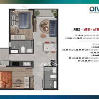 Bán Căn Hộ Chung Cư Tt Avio, 1,91 Tỷ, 62,47M2, 2 Phòng Ngủ+ 2 Vệ Sinh Ban Công Đông Nam