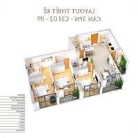 Cho Thuê Căn 3 Ngủ Full Đồ Giá 16, 5 Triệu/ Tháng Tại Chung Cư Khai Sơn City Long Biên.