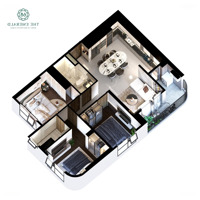 Căn Hộ Coteccons 3 Phòng Ngủgóc 2 Logia Nối Liền Thông Thoáng - View Sông Sg, Lanmark 81 Tt Trước Chỉ 20%.