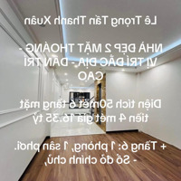 Lê Trọng Tấn Thanh Xuân Nhà Đẹp 2 Mặt Thoáng - Vị Trí Đắc Địa - Dân Trí Cao Diện Tích 50Mét 6 T