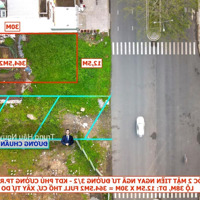 Đất Góc Ba Tháng Hai, 2 Mặt Tiền Ngay Ngã Tư - Kdt Phú Cường. Lộ 38M, 12.5X30M, Full Thổ, Xây Tự Do