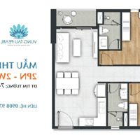 Căn Góc 2Pn- 2 Vệ Sinh(74.56M2) Vũng Tàu Pearl, Tầng Trung View Biển Bãi Sau Rất Đẹp Không Bị Che Chắn