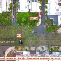Đất Góc 2 Mặt Tiền Đường Ba Tháng Hai - Kdt Phú Cường. Lộ 42M, 15.5X17.3M, Full Thổ Cư, Xây Tự Do