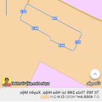 Cần Bán 4068,1M Vuông,Đất Trồng Cây Lâu Năm
,Tại Xã Hoà Hiệp,Xuyên Mộc
Đất Gần Khu Dân Cư,Điện Nước