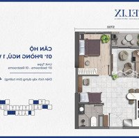 Căn 1Pn+ The Felix Phía Bắc Sài Gòn Giá Chỉ 1Tỷ500, Trả Góp Chỉ 3,9 Triệu/Tháng, Ân Hạn Gốc 5 Năm