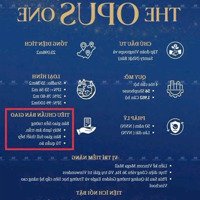 The Opus One Chỉ Còn 4 Suất Tặng Xe Vf3, Phân Khu Hạng Sang 4 Tầm View Kép Giá Chỉ 75 - 85 Triệu/M2