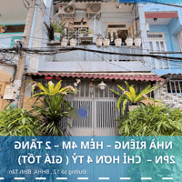 Nhà riêng 2PN đường số 12 Bình Hưng Hòa A , 48m2 – SHR, hẻm 4m, 4.25 tỷ