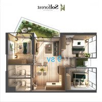 Bán Gấp Căn Hộ 3 Ngủ, 2 Vệ Sinh Tòa Sol Forest, Ban Công Hướng Nam, Có Vườn