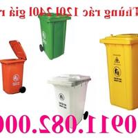 Bán thùng rác nhựa màu xanh giá rẻ, thùng rác 120l 240l 660l giá sỉ lẻ- lh 0911082000