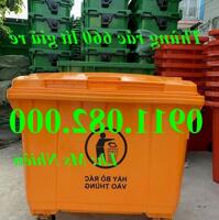 Bán thùng rác nhựa màu xanh giá rẻ, thùng rác 120l 240l 660l giá sỉ lẻ- lh 0911082000