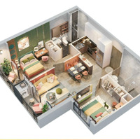 Bán Nhanh 2 Phòng Ngủ2Vs View Nội Khu Bể Bơi Gs5 Tầng Trung