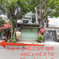 Biệt Thự 3T Lô Góc 2 Mặt Tiền Pham Văn Chiêu P14 Gò Vấp.dt 9.3X20M.kinh Doanh Sầm Uất.chỉ 19 Tỷ Tl