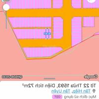 Bán gấp DT 72m2 tại Tân Hiệp, Tân Uyên, Bình Dương
