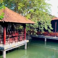 Nhà vườn  nghỉ dưỡng p4 tp Tân An tổng dt 5840m2 giá 75 tỷ
