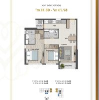 Căn Góc Duy Nhất 2 Phòng Ngủ 2 Vệ Sinhview Sôngdiện Tích75M2, Tầng Trung, View Sông Giá Bán 5,2 Tỷ Gồm Vat, Sang Tên