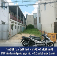 Chính Chủ Bán Đất Trung Tâm Uỷ Ban Phường Thạnh Xuân Quận 12 5X24 Full Thổ Hẻm 7 M Thong Giá Bán 5Tỷ
