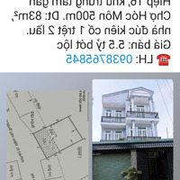 Nhà 1 Trệt 2 Lầu Ngang 7.7M Dài 11M, Mặt Tiền Đường Tân Hiệp 16 Gần Chợ Hóc Môn Thuộc Xã Tân Hiệp