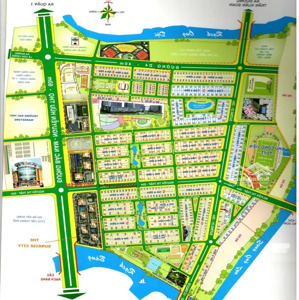 bán nền đất biệt thự đường số 6 khu him lam kênh tẻ, đối diện trường v-start, giá 200 triệu/m2