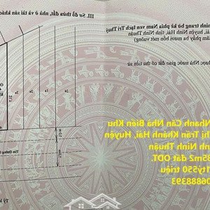 chính chủ cần bán nhanh căn nhà biển khu tdc ninh chữ 2 tại huyện ninh hải, tỉnh ninh thuận