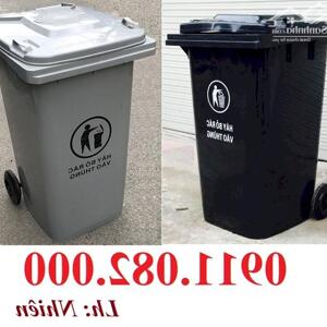 Thùng rác nhựa Phan Khánh Đăng giá rẻ tại miền tây- thùng rác 120L, 240L, 660L giá sỉ- lh 0911082000
