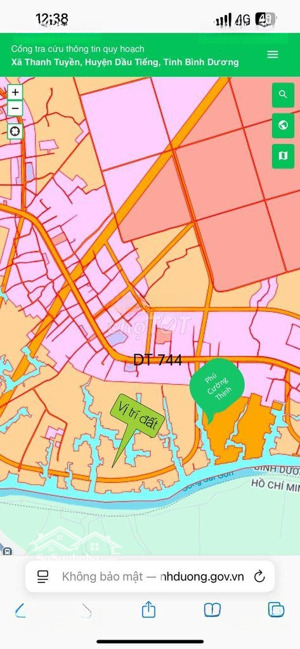 bán đất ven sông sài gòn thanh tuyền - dầu tiếng - bình dương. gần cảng phú cường thịnh
