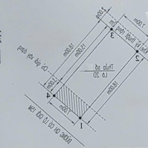bán lô đất 2d lê hồng phong dt 126m - mt 7 m - đông nam - khe kỹ thuật - 88 trđ/m