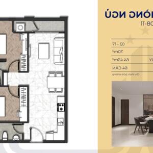 CĂN HỘ 64M2 2PN CHUNG CƯ KĐT HƯNG PHÚ TP BẾN TRE