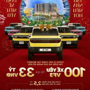 ưu đãi khủng gần 1.3 tỷ cho khách hàng: tặng vf3, 3 suất vinschool, nội thất 500 triệu, lì xì,...