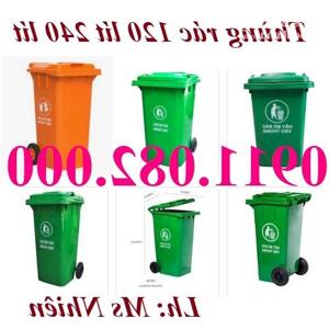 Cung cấp thùng rác môi trường, thùng rác 120l 240l và 660 hàng chất lượng giá thành rẻ- lh 0911082000