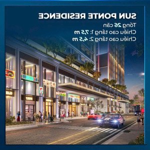 bán shophouse sun ponte residence đà nẵng, giá cực chất 6 tỷ, diện tích 55.9m2
