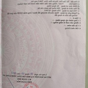 bán đất tân phú, đức hòa, long an, ngang 25 mét dài 30. diện tích 752 m2. pháp lý đầy đủ