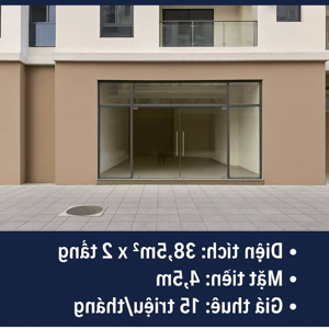  CHO THUÊ KIOT CHUNG CƯ CT36 ĐỊNH CÔNG – VỊ TRÍ ĐẸP, GIÁ TỐT 