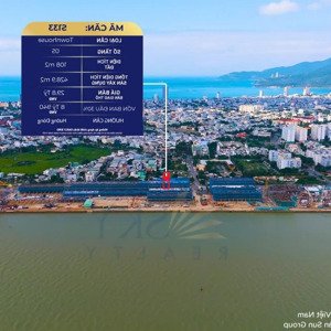 diện tích sàn đến 425 m2 cho căn shophouse 5 tầng tại vị trí vàng - của cdt sun group - ck đến 10%