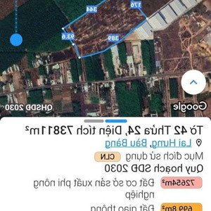 cần bán gần 7.4 ha đất skc tại lai hưng bầu bàng bình dương