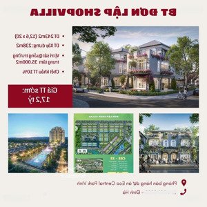 biệt thự đơn lập ecopark - mặt tiền 12,6m