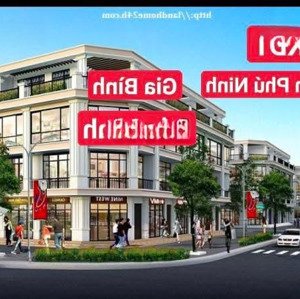bán shophouse view đẹp, đường cao lỗ vương, thị trấn gia bình, bắc ninh, 6,6 tỷ, 90m2