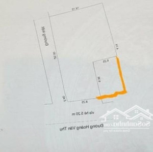 bán lô đất góc 2 mặt tiền hoàng văn thụ, phước ninh, hải châu, dt: 286m2, giá 52 tỷ tl