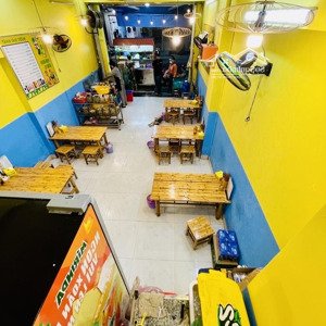 kinh doanh tại phố ẩm thực sát chợ phú lâm - 4x16m - sau nhà là công viên - cho thuê 25tr/tháng