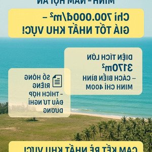bán 3170m2 cln chính chủ tại biển bình minh-nam hội an giá chỉ 2ty