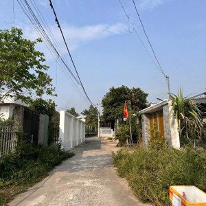 đất củ chi, lô đất mt đường bê tông xe ô tô, diện tích 161m, full thổ, xã trung an.