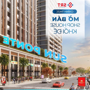 chính thức mở bán shop khối đế đẹp nhất ponte đà nẵng,chính sách siêu tốt,ck 5% cho kh booking sớm